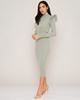 Yes Play Maxi Long Sleeve Casual Dresses Mint