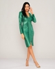 Explosion Knee Lenght Night Wear Dresses Green