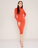 Yes Play Knee Lenght Long Sleeve Casual Dresses Tile
