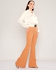 Excuse High Waist Casual Trousers Camel