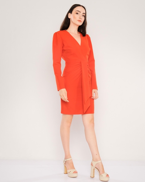 Explosion Knee Lenght Long Sleeve Casual Dresses