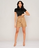 Sln Casual Shorts Coffee With Milk