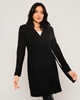 Sln Knee Lenght Casual Woman Coats Black