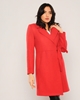 Sln Knee Lenght Casual Woman Coats красный