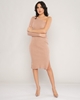 Yes Play Knee Lenght Long Sleeve Casual Offshoulder Dresses