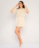 Pitiryko Mini Short Sleeve Casual Dresses لون الحجر