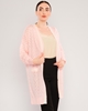 Pitiryko Open-Ended Casual Cardigans Pink