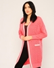 Pitiryko Open-Ended Casual Cardigans Fuchsia