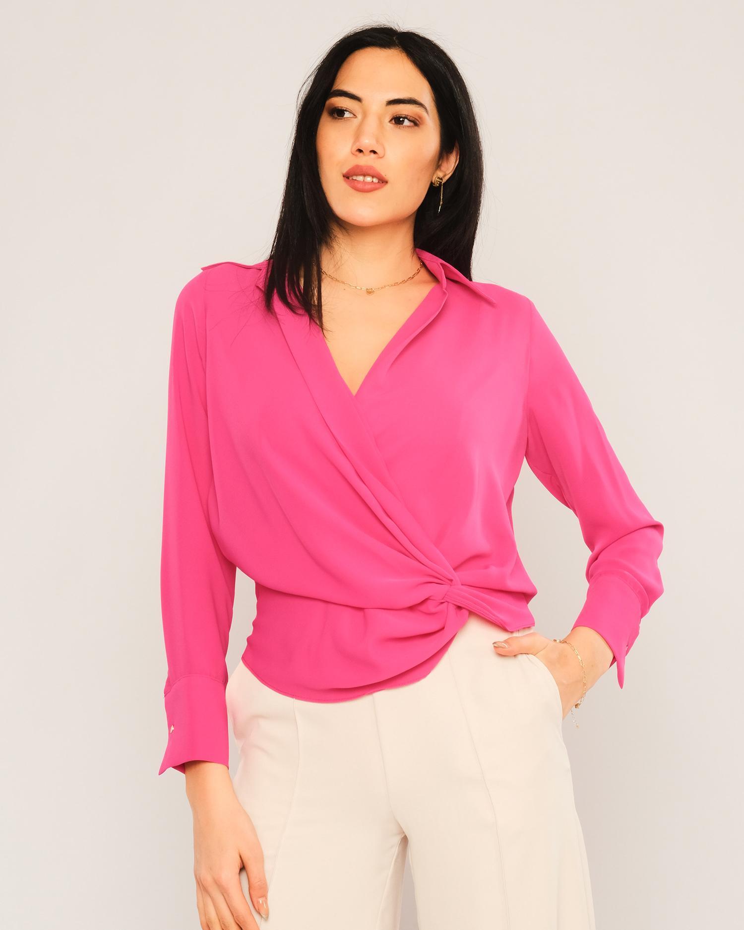 Zanzi Long Sleeve Normal Neck Casual Blouses: Online  Shopping Wholesale Womens Clothing