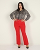 Sln High Waist Casual Trousers Red