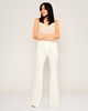 Green Country High Waist Casual Trousers Ekru