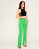 Lila Rose High Waist Casual Trousers Green