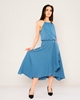 Explosion Knee Lenght Sleevless Casual Dresses indigo