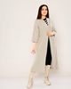 Pitiryko Open-Ended Casual Cardigans Grey