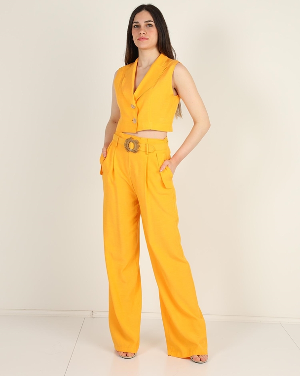 Dimare High Waist Casual Trousers