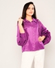 Lila Rose Long Sleeve Normal Neck Casual Shirts Purple