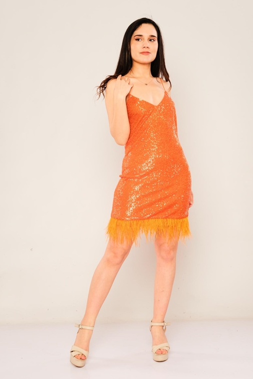 Explosion ميني  ملابس ليلية فساتين البرتقالي ضارب الى الحمرة أرجواني البنفسجي الفول السوداني