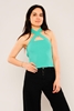 Yes Play Sleevless Casual Blouses Mint