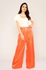Lila Rose High Waist Casual Trousers Orange