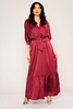 Lila Rose Maxi Short Sleeve Casual Dresses Cherry
