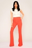 Green Country High Waist Casual Trousers kiremit