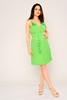 Green Country Maxi Sleevless Night Wear Dresses Yeşil