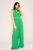 Green Country Casual Jumpsuits