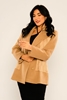 Dolce Bella Short Street Wear Woman Coats Camel