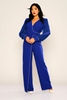 Rissing Star Casual Jumpsuits زرقاء داكنة ساطعة