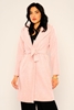 Mangosteen Knee Lenght Casual Woman Coats مسحوق