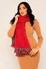 Joymiss Accessories Casual Shawl Red