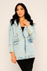 Wo-man Casual Jackets Ice Blue