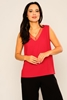 Mac Park Casual Blouses Red