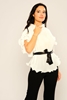 Lila Rose Short Sleeve Collarless Casual Blouses