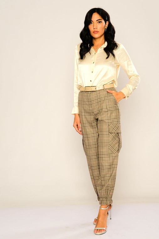 Mees High Waist Work Wear Trousers