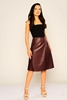 Selen Casual Skirts bordo şarabı