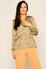 Selen Long Sleeve Normal Neck Casual Blouses Хаки