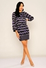 Explosion Mini Long Sleeve Casual Dresses أرجواني