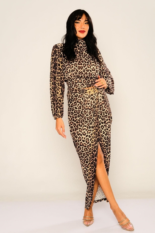 Lila Rose Casual Suits Leopard