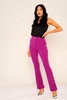 Selen High Waist Casual Trousers Purple