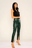 Selen High Waist Casual Trousers Green