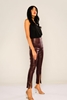 Selen High Waist Casual Trousers Bordeux