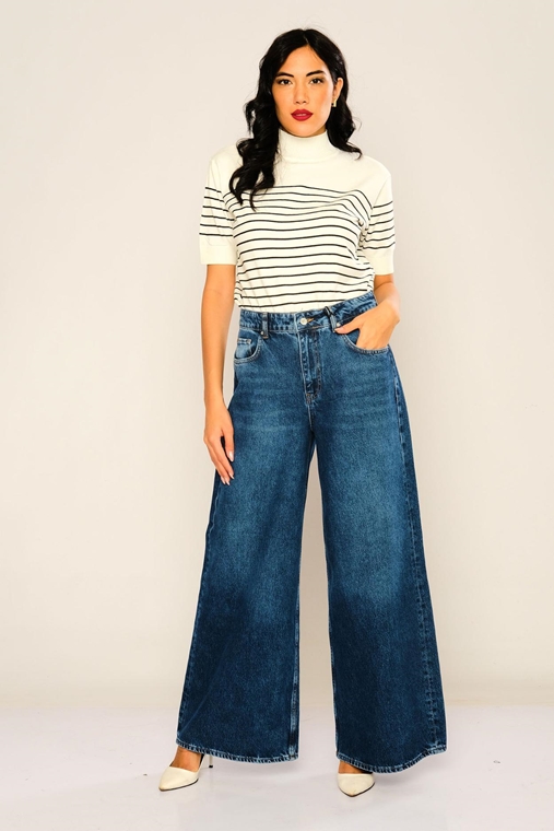 Rox Rite Yüksek Belli Günlük Giyim Kot Pantolon