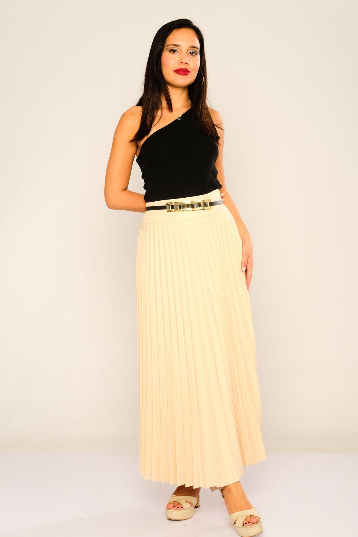 Pleated maxi skirt outlet wholesale