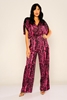 Explosion High Waist Casual Trousers Fuchsia