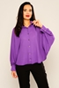 Explosion Long Sleeve Normal Neck Casual Blouses Пурпурный