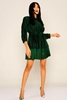 Green Country Mini Three Quarter Sleeve Casual Dresses