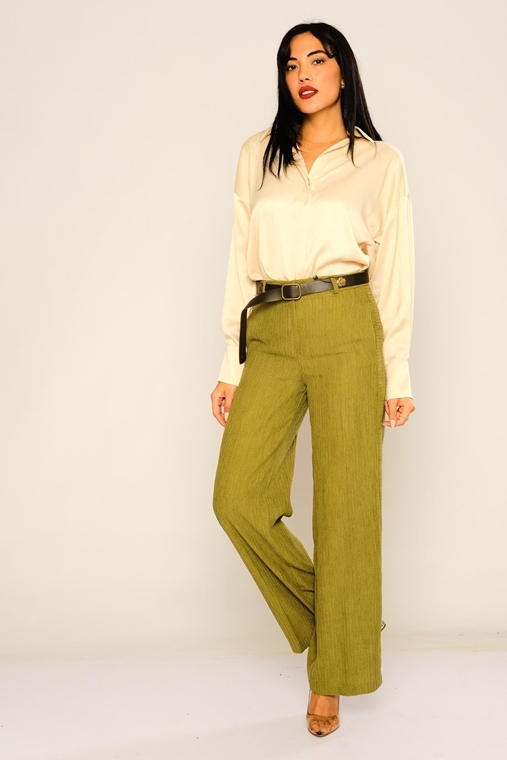 Mees High Waist Casual Trousers