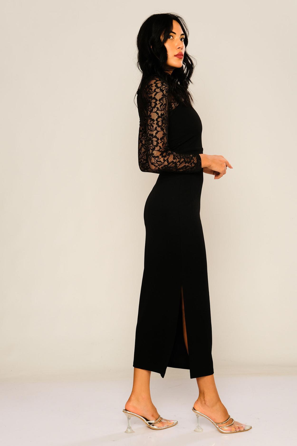 Black Lace Dresses, Long Sleeve, Midi & Maxi