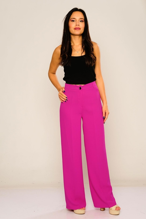 Mees С завышенной талией повседневная одежда Оптом женские брюки черный зеленый фуксия Пурпурный